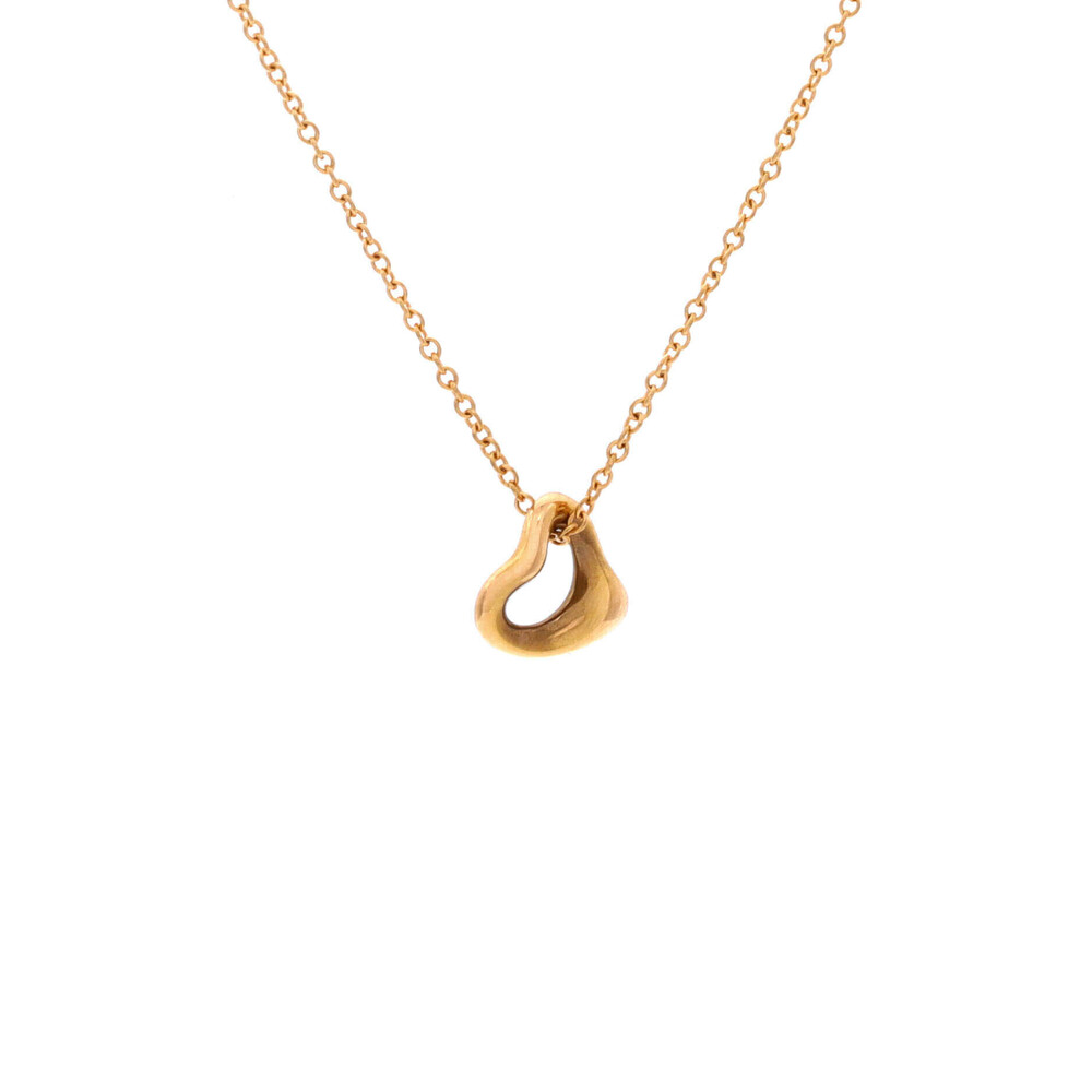 Tiffany & Co. 7mm Elsa Peretti Open Heart Pendant Necklace